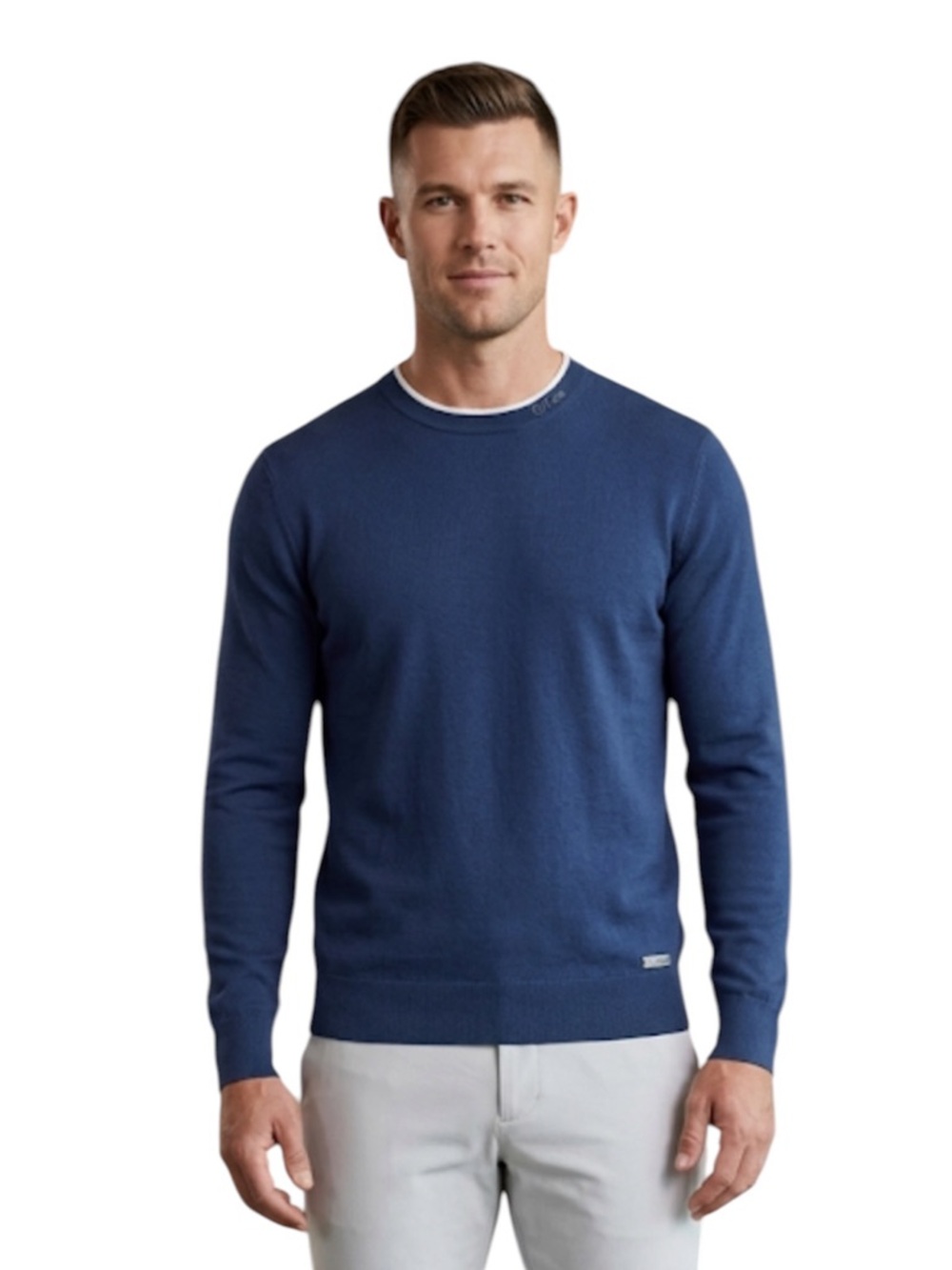 G/FORE Men’s Lightweight Merino Wool Blend Crewneck Sweater Blue - Size M
BB